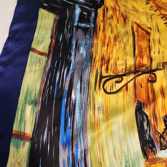 Van Gogh Cafe Terrace Silk Scarf - Picture 4 of 8
